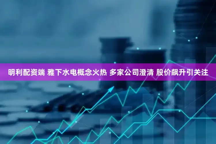 明利配资端 雅下水电概念火热 多家公司澄清 股价飙升引关注
